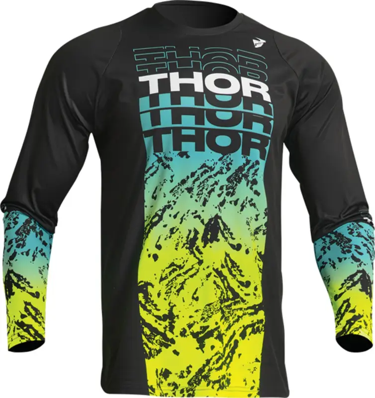 Odeslání Ihned THOR dres Sector Atlas černá/žlutá/modrá