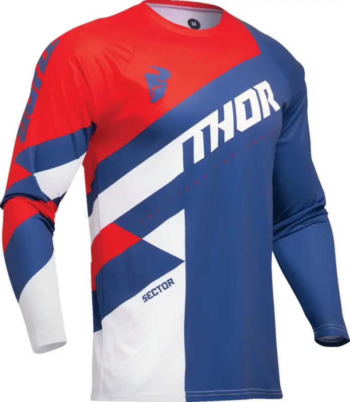 Tovární Cena THOR dres SECTOR CHECKER tm.modrá/červená