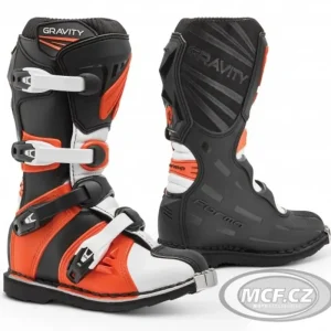 Dětské motokrosové boty FORMA GRAVITY černo/oranžové Sleva