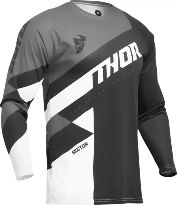 THOR dresJERSEY SECTOR CHKR černá/šedá/bílá Aktuální