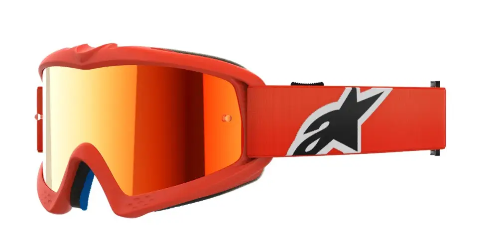 Alpinestars brýle VISION YOUTH CORP, ALPINESTARS, dětské (oranžová, zrcadlové červené plexi) Jen Po Omezenou Doba