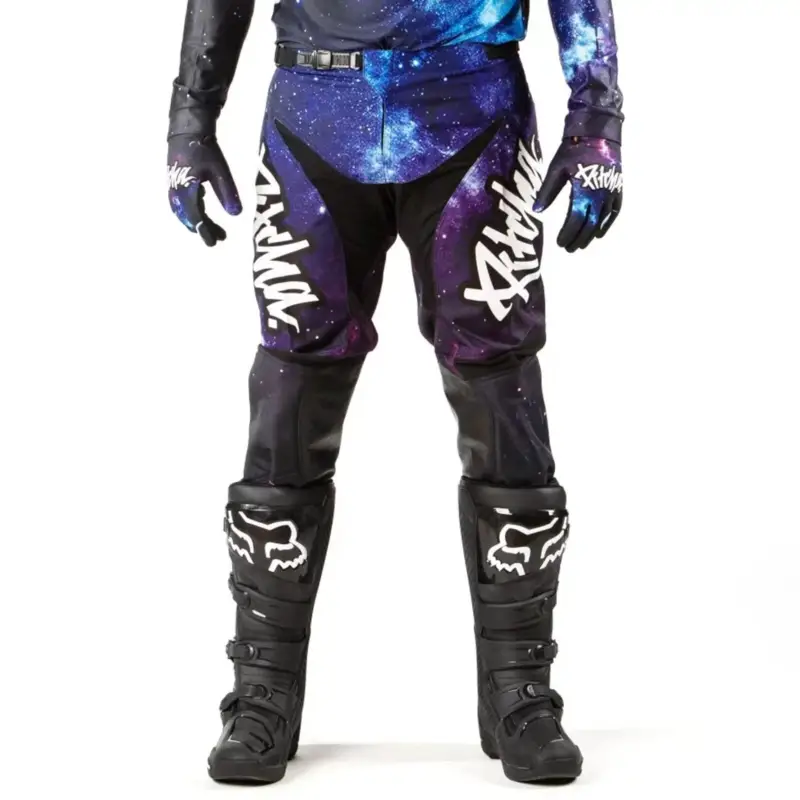 PITCHA Motokrosové kalhoty COSMO black blue Cenově Výhodný