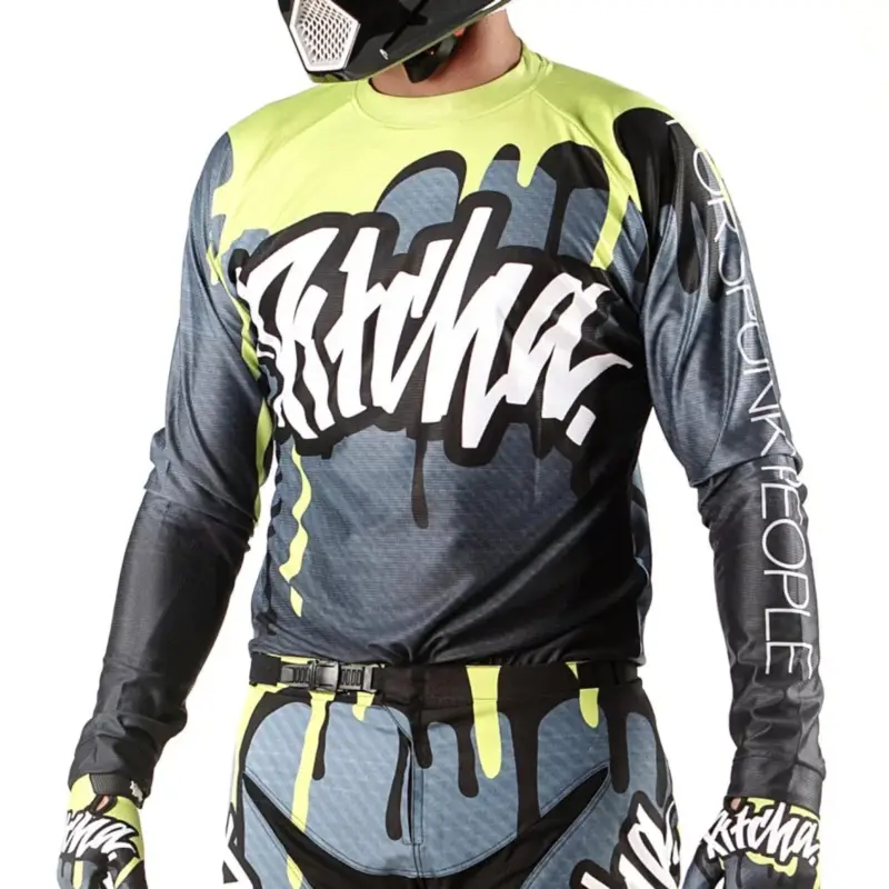 PITCHA Dres DRIPP grey fluo yellow Nová Kolekce