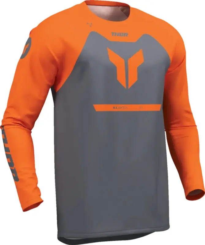 Speciální Cena Pánský moto dres THOR Ridemode Menace Jersey oranžová/antracitová