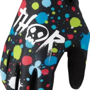 Omezená Nabídka Dětské moto rukavice THOR Youth Launchmode Splat Gloves černá
