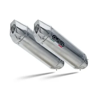 Značkový Dvojitá koncovka výfuku Slip-on GPR FURORE-X INOX D.119.1.FXSC Matná černá