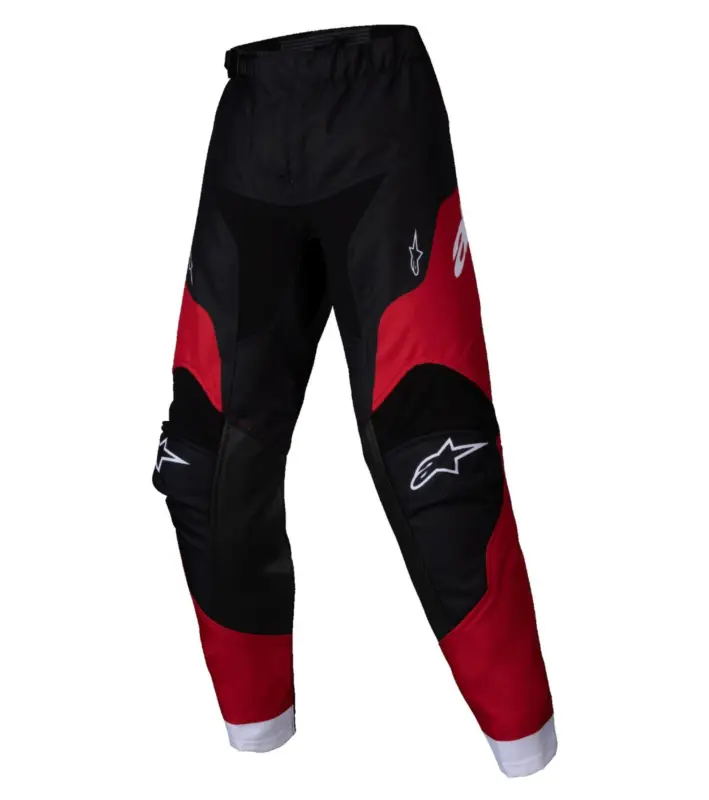 kalhoty RACER VEIL KIDS, ALPINESTARS, dětské (černá/červená) 2025 Ověřený