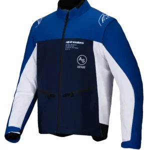 Ihned K Objednání bunda LITE-DURA SOFTSHELL, ALPINESTARS (modrá/bílá) 2025