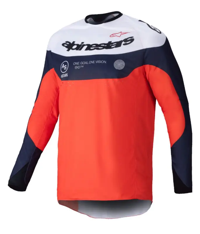Akční Cena dres PRO-DURA, ALPINESTARS (modrá/oranžová/bílá) 2025