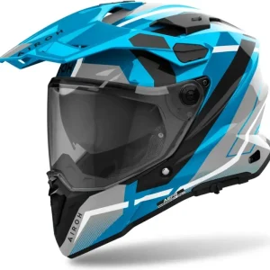 AIROH Enduro moto přilba COMMANDER 2 Mavick lesklá modrá Ověřený