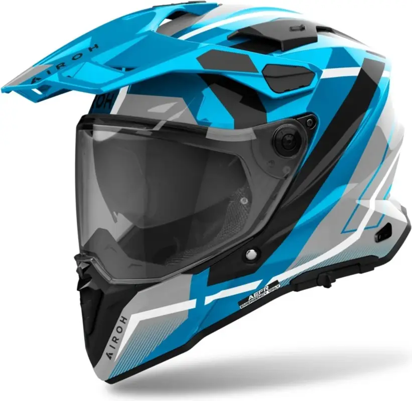 AIROH Enduro moto přilba COMMANDER 2 Mavick lesklá modrá Ověřený