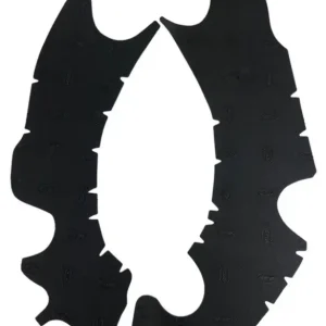Zlevněný gumové protektory rámu Kawasaki, VIBRAM (sada, černá)