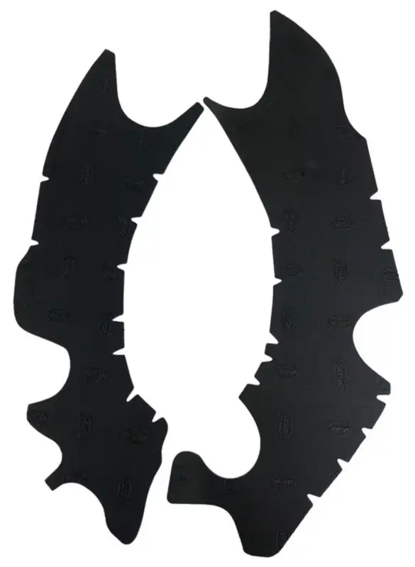 Zlevněný gumové protektory rámu Kawasaki, VIBRAM (sada, černá)