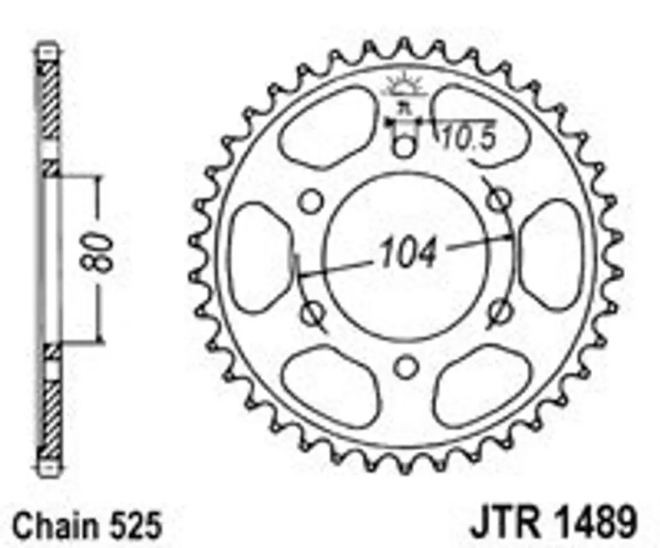 Cenová Bomba Řetězová rozeta JT JTR 1489-44 44 zubů, 525