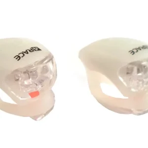 blikačka přední+zadní 4RACE LS03 silicon bílé Nejlepší Volba