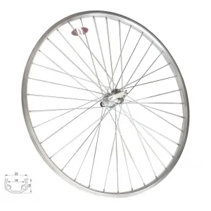 kolo zapletené 28" 622-19 zadní RU 36 děr stříbrné Union/CnSpoke pro 7-k Akce