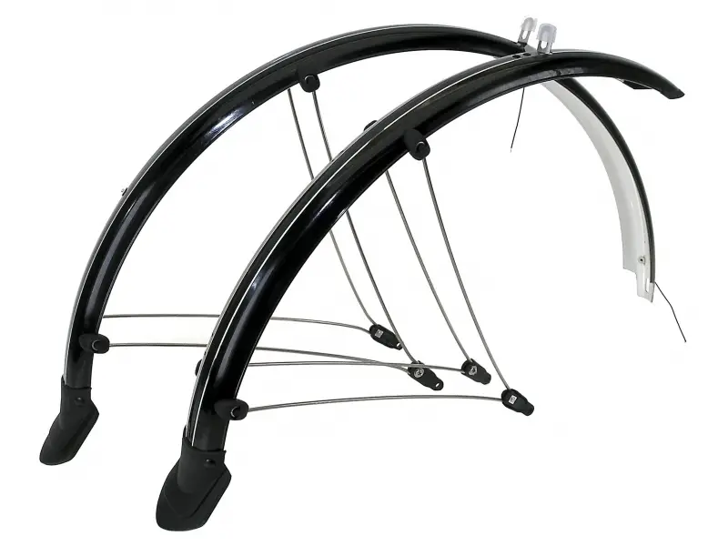 Cenová Bomba blatníky M-Wave 28" šíře 45mm + dynamo kabely černé servisní balení