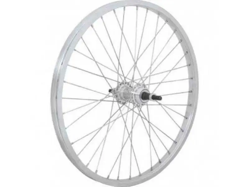 Nová Kolekce kolo zapletené 20" 406-21 zadní 36 děr stříbrné CnSpoke