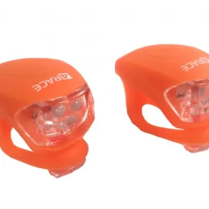 Novinka blikačka přední+zadní 4RACE LS03 silicon oranžová