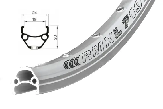 ráfek REMERX DRAGON 719 V-brake 622x19 36děr stříbrný nýt Speciální Cena