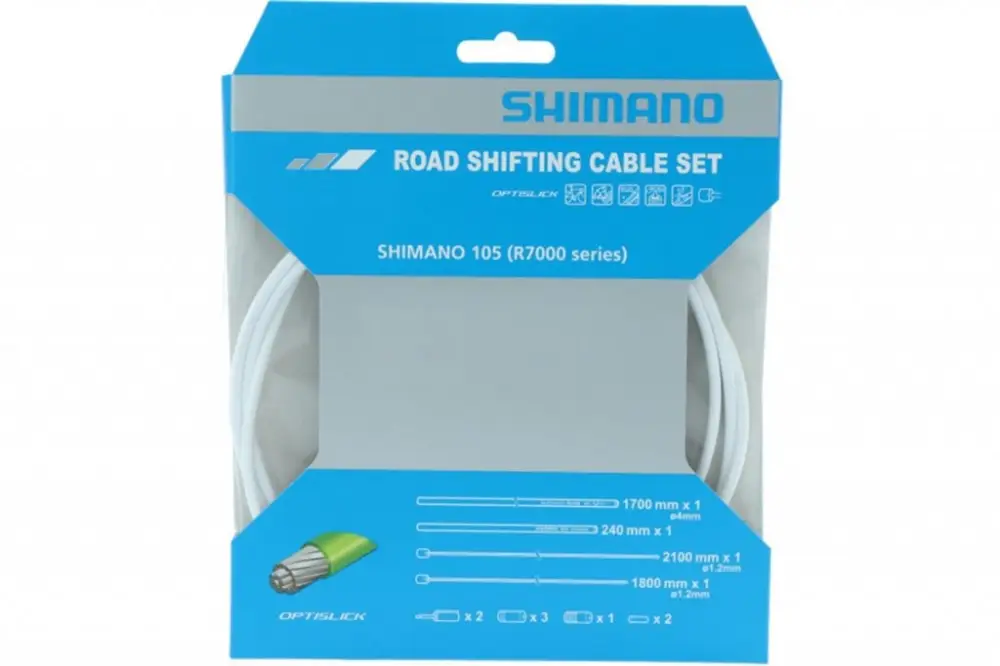 Hit Sezóny bowdeny+lanka Shimano R7000 SP41+RS900 OPTISLICK set bílý
