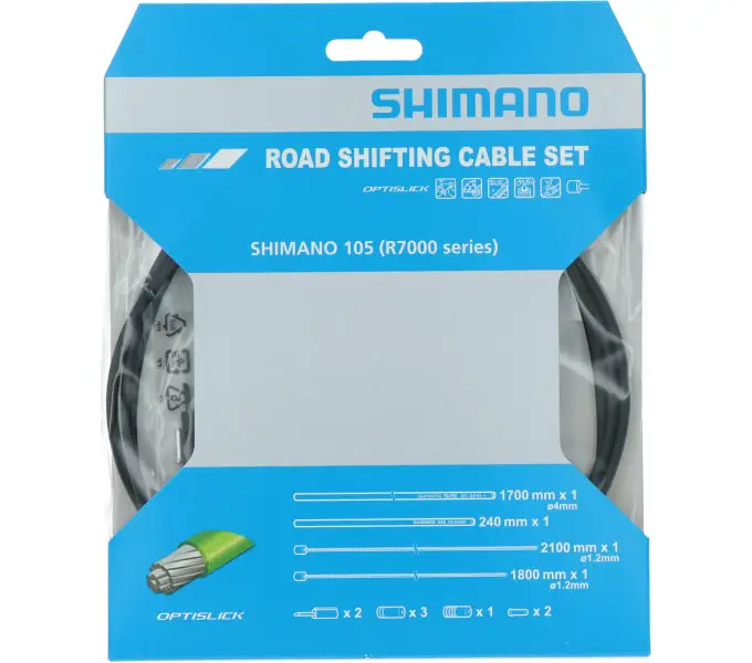 bowdeny+lanka Shimano silniční SP41 OPTISLICK set černý Oblíbený
