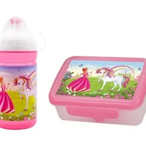 Přímo Od Výrobce set R&B box a lahev Princezna a jednorožec 500ml