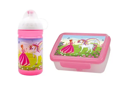Přímo Od Výrobce set R&B box a lahev Princezna a jednorožec 500ml
