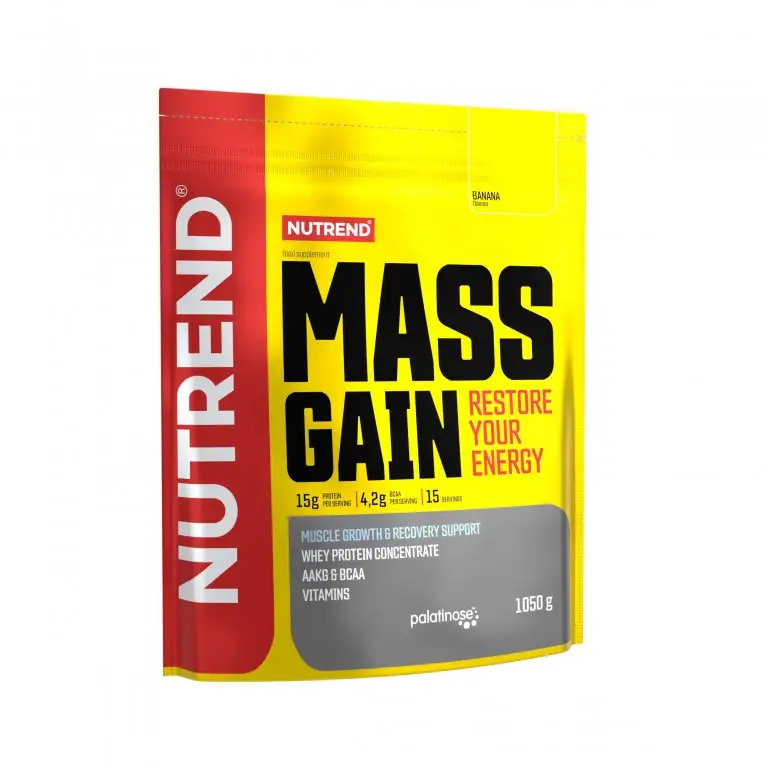 Cenově Výhodný nápoj Nutrend Mass Gain 1050g banán