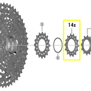 pastorek Shimano CS-M9100 14z Autentický