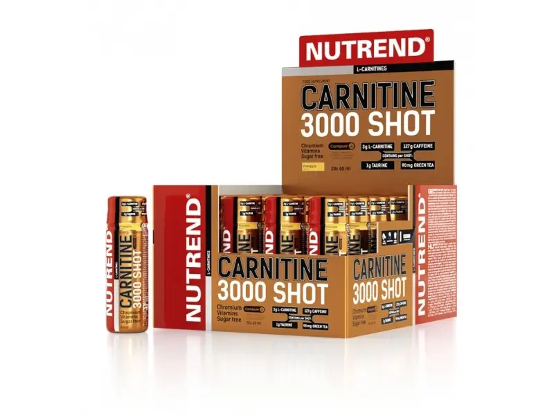 nápoj Nutrend Carnitine 3000 Shot 20x60ml ananas Zlevněný