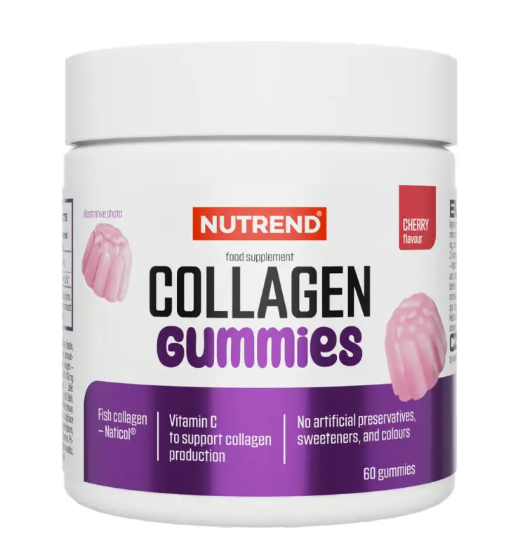 Značkový želé Nutrend Collagen gummies třešeň 60ks