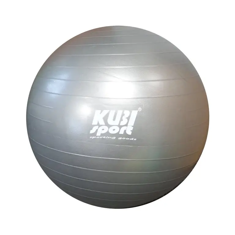 Značkový míč gymnastický Kubisport 650mm stříbrný