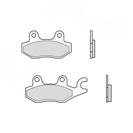 Značkový Přední brzdové destičky Brembo Yamaha 660 RHINO right caliper 2005 -směs SD