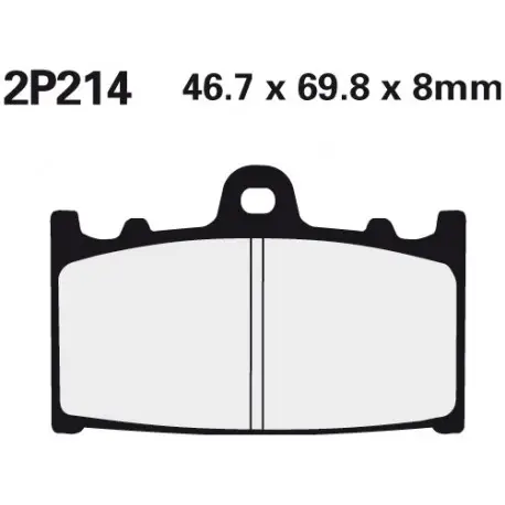 Značkový Přední brzdové destičky Nissin Kawasaki ZXR 750 R 1989 - 1992 směs NS