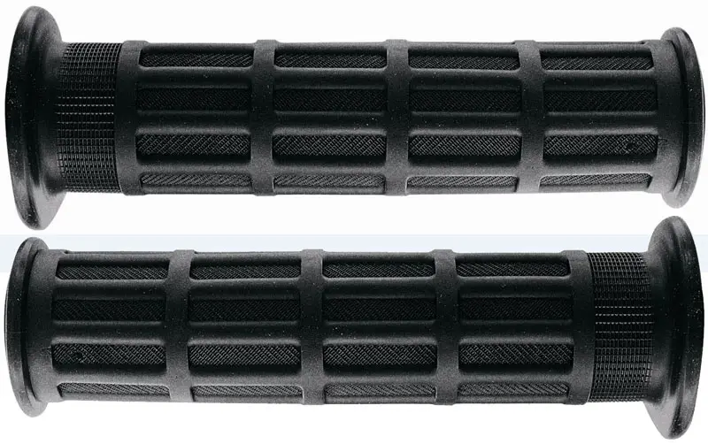 Nejprodávanější ARIETE gripy ROAD (130 mm) bez otvoru barva černá (vzor HONDA) (10)