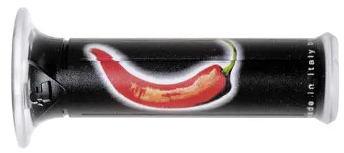 HARRIS gripy 01684-PE paprika (120 mm/22 mm) bez otvoru barva černá/červená Oblíbený