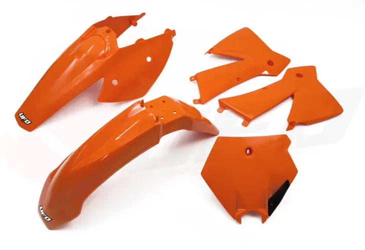 UFO kompletní sada plastů KTM SX/EXC 03-04 barva OEM (oranžová) (KT502E999) Novinka