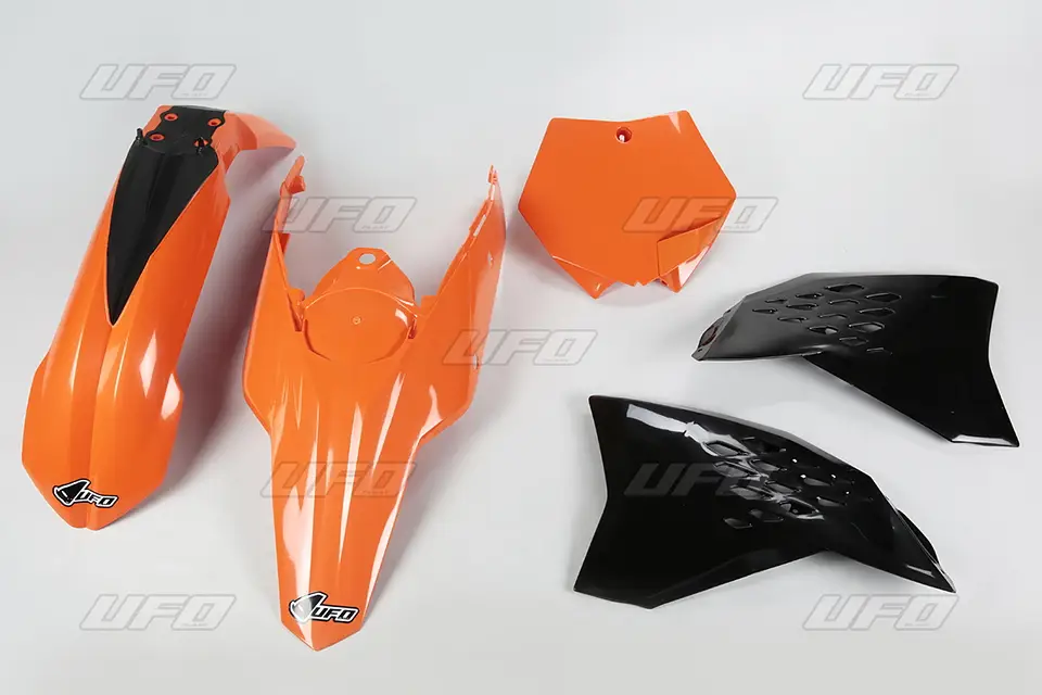 UFO kompletní sada plastů KTM SX/SXF 07-10 barva OEM (oranžová/černá) (KT506E999) Autentický