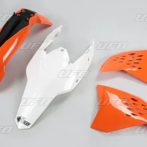 Ihned K Objednání UFO kompletní sada plastů KTM EXC 11 barva OEM (oranžová/bílá) (KT512E999)