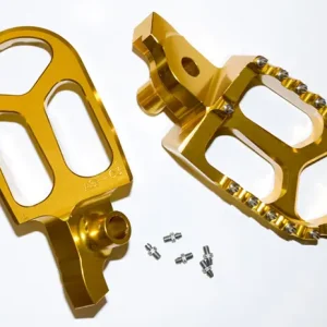 JR stupačky řidiče hliníkové SUZUKI RMZ 250 07-09, RMZ 450 05-07 barva zlatá (2 kusy) Levný