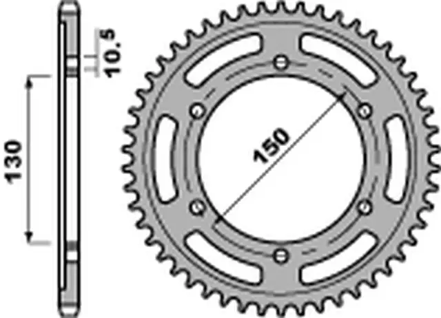 PBR rozeta 300 39 C45 YAMAHA TRX 850 (96-00) (JTR300.39) (MADE IN ITALY) Originální