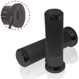 KOSO gripy vyhřívané s ovladačem (22mm/25mm 7/8-1`) délka - 120mm LCD ovladač - 5 úrovní vyhřívání (EL) barva černá Nejlepší Volba