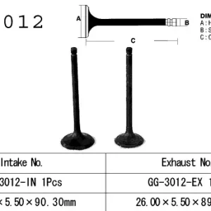 Odeslání Ihned VESRAH sací ventil SUZUKI GN 125 82-, DR 125 82-85, FL 125 07-17 (30,00X5,5X90,30mm) (12911-05211) (1 kus) vyrobeno v Japonsku