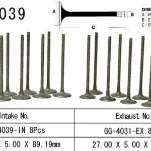 VESRAH sací ventil KAWASAKI ZZ-R 1100/1200 90-05, ZRX 1100/1200 99-05, GPZ 1100 95-97 (12004-1093) (1 kus) vyrobeno v Japonsku Nejlepší Cena