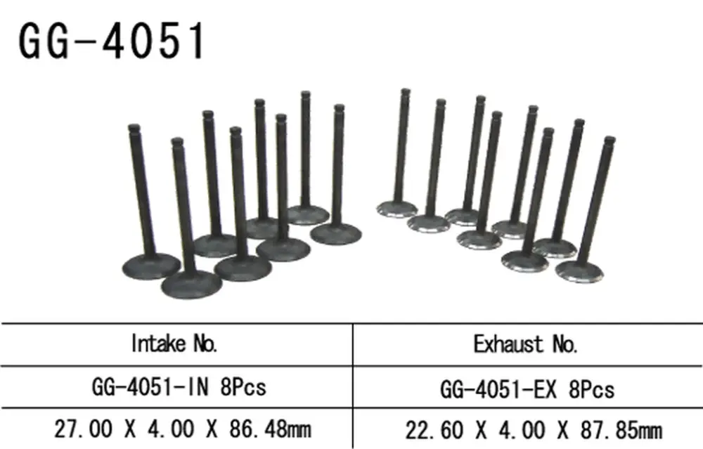 VESRAH sací ventil KAWASAKI ZX6R 03-04, ZX 6RR 03 (12004-1163) (1 kus) vyrobeno v Japonsku Oblíbený