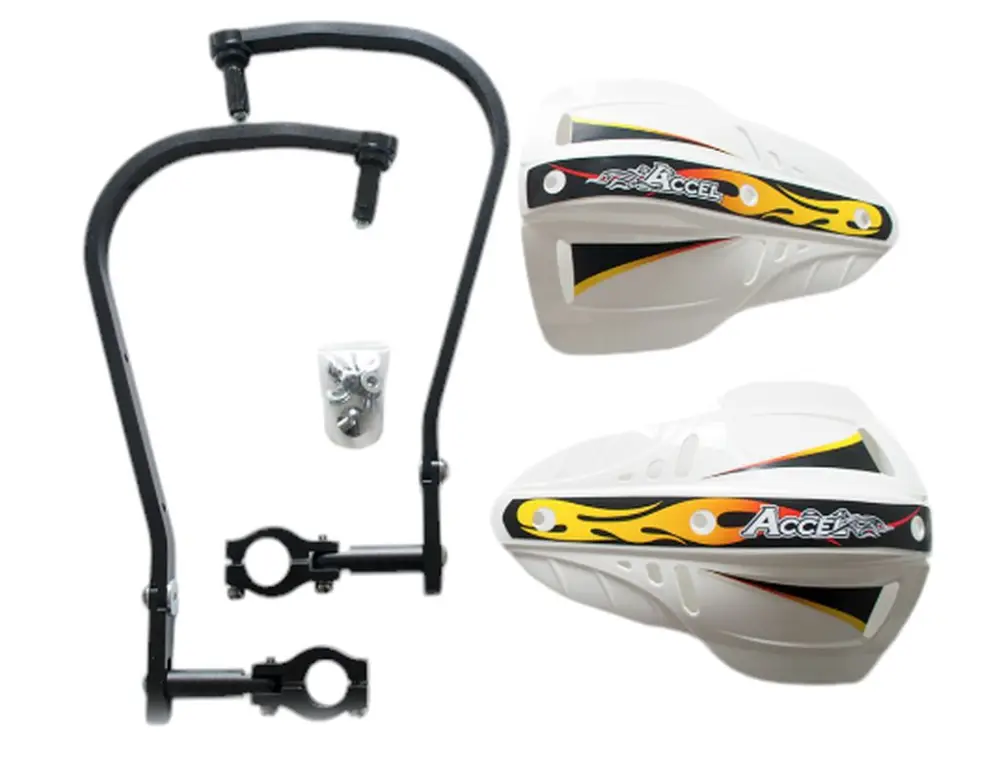 ACCEL chrániče páček s hliníkovým upevněním ENDURO 22mm (HG- barva černá, SD- barva bílá) Odeslání Ihned