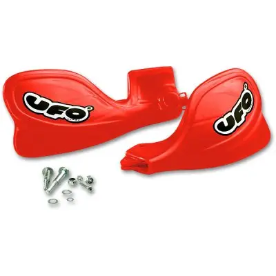 Oblíbený UFO chrániče páček HONDA CR 125/250/500 97-03, CR 80/85 96] barva červená