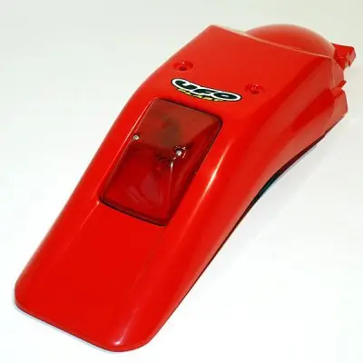 Nejlepší Volba UFO blatník zadní HONDA XR 250/400R 96-26, se světlem originální vzor barva červená
