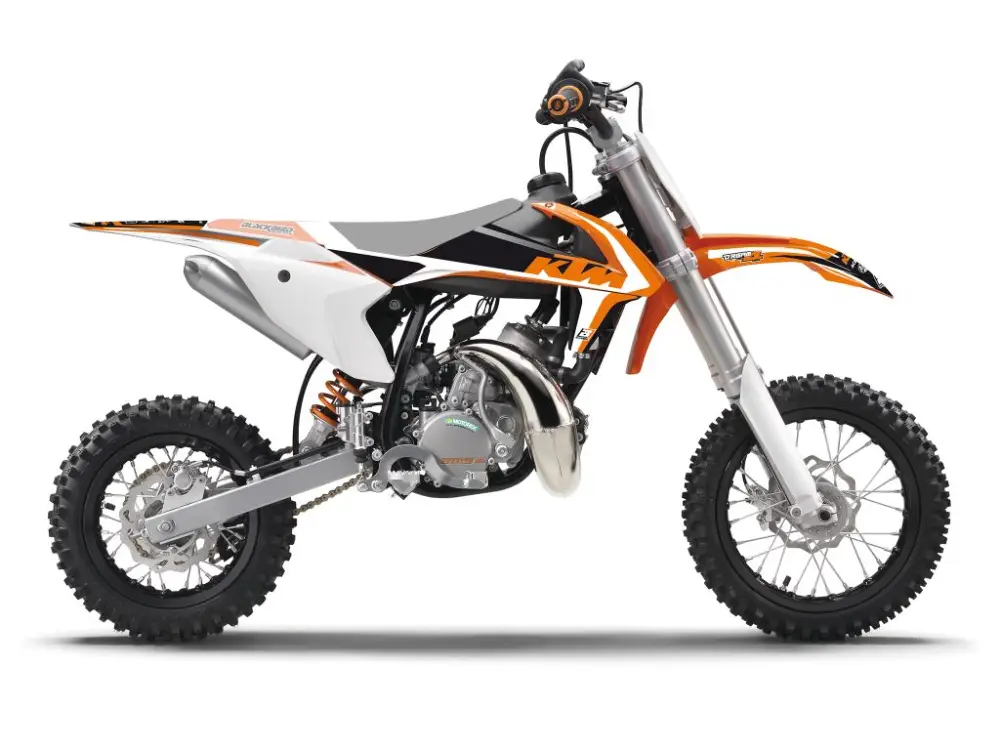 Nová Kolekce BLACKBIRD sada samolepek (dýhy) KTM SX 50 16-23 DREAM 4 barva oranžová bílá černá